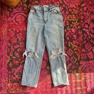 Abercrombie and Fitch “The 90’s straight ultra high rise” curve love jeans